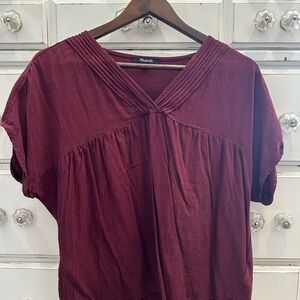 Madewell Women's Burgundy Top